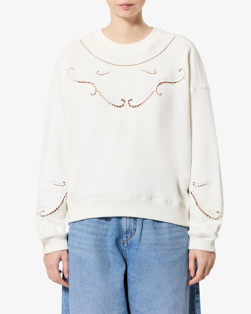 ISABEL MARANT VELLA sweatshirt ecru