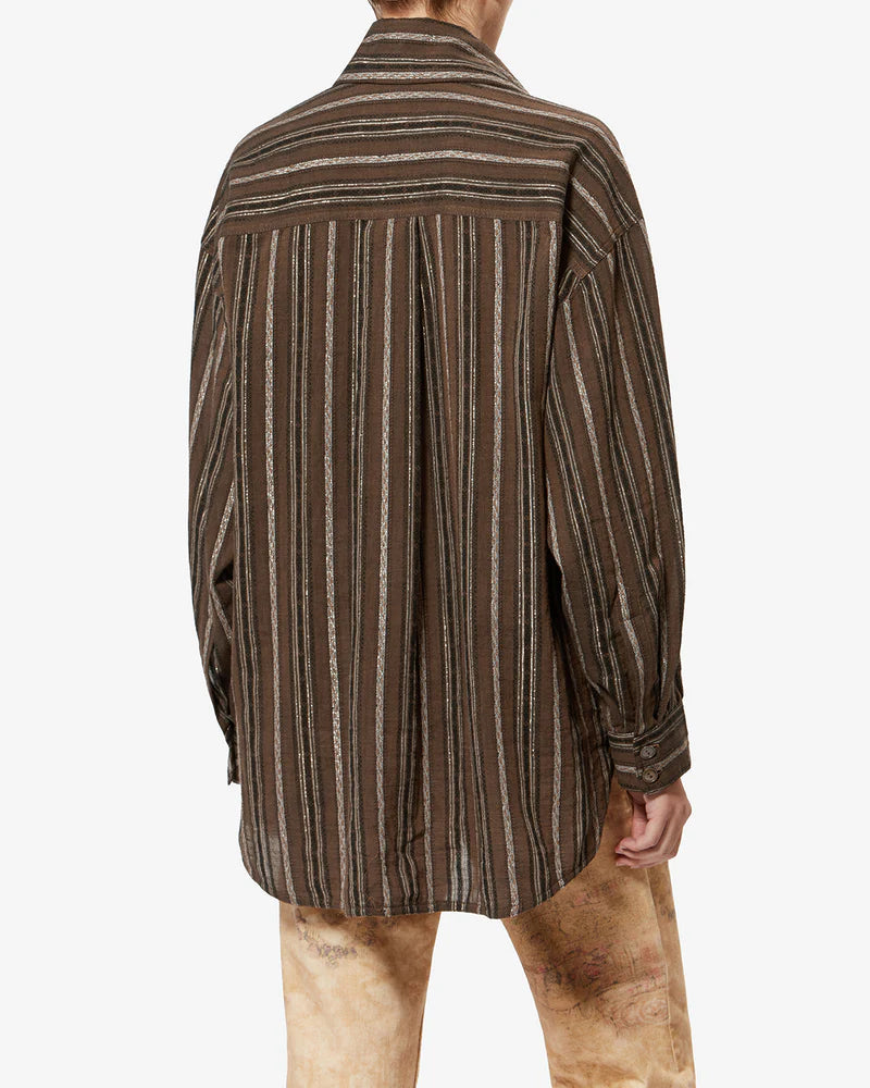 ISABEL MARANT CHELIA shirt bronze