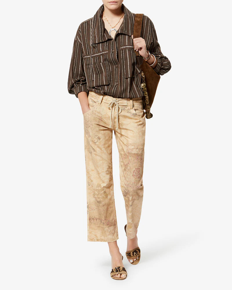 ISABEL MARANT CHELIA shirt bronze