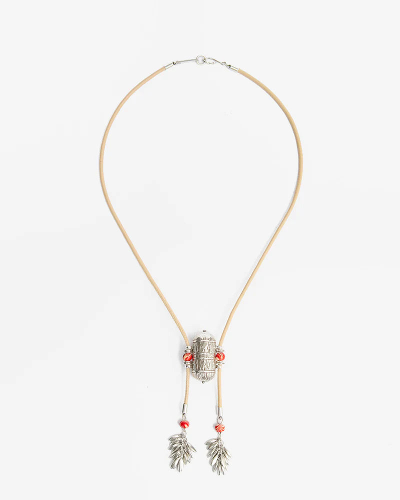 ISABEL MARANT JANIS necklace red silver