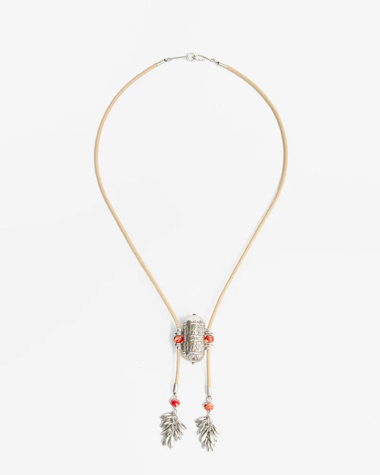 ISABEL MARANT JANIS necklace red silver