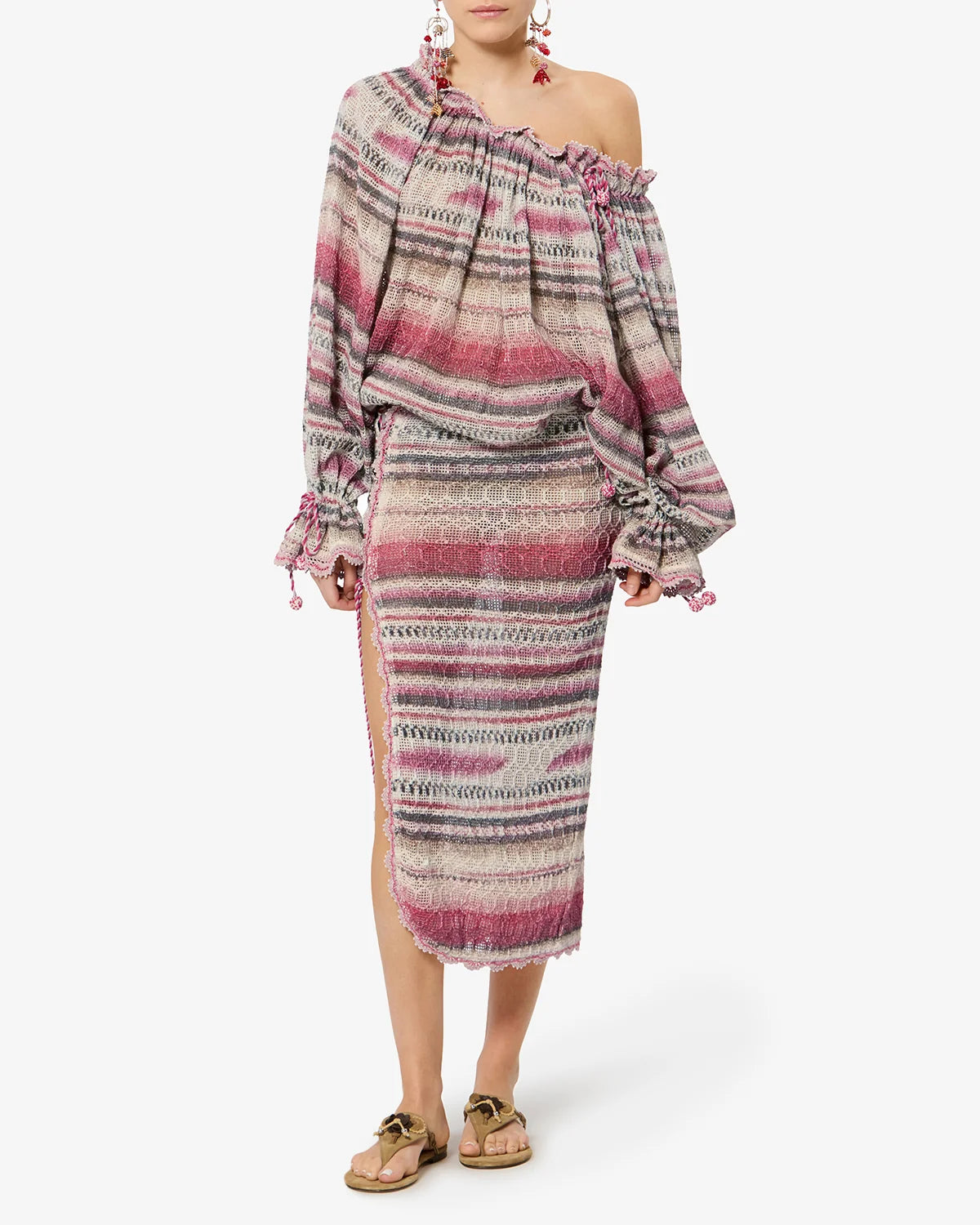 ISABEL MARANT NALYNA blouse pink