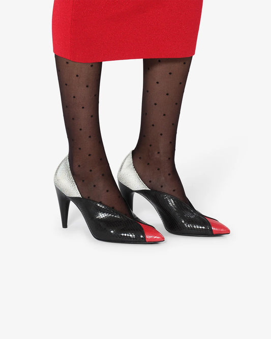 ISABEL MARANT LUZA pumps black/scarlet red