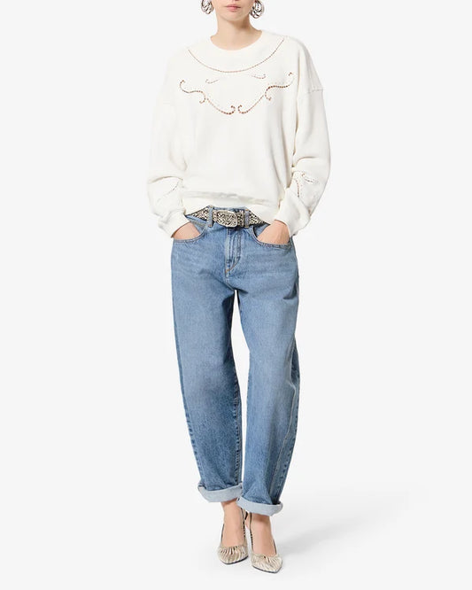 ISABEL MARANT ORIANE pants light blue