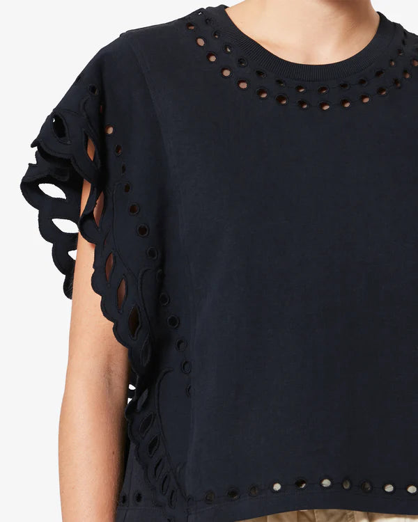 ISABEL MARANT ODYLE top black