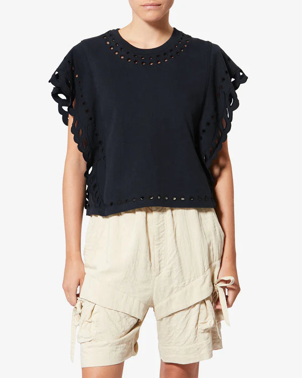 ISABEL MARANT ODYLE top black
