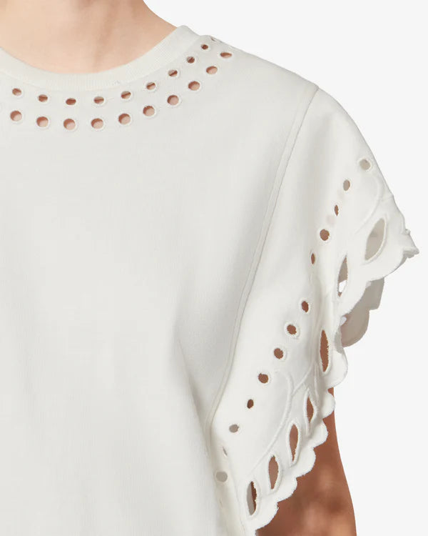 ISABEL MARANT ODYLE top white