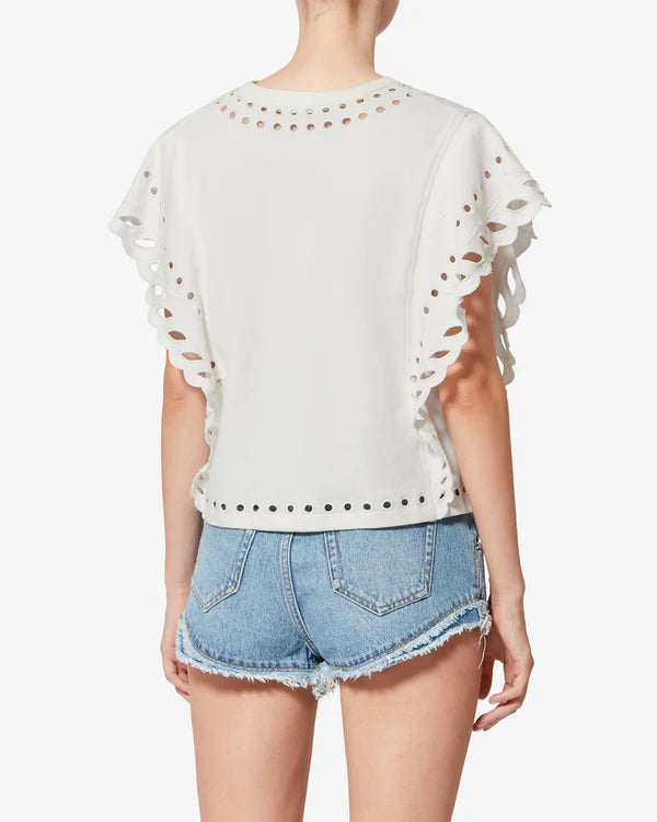 ISABEL MARANT ODYLE top white