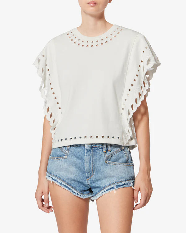 ISABEL MARANT ODYLE top white