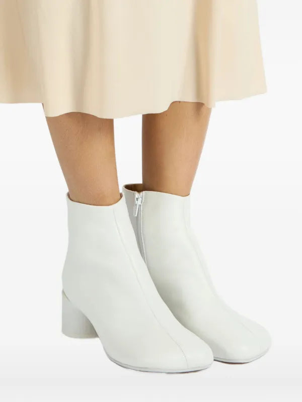 MM6 Maison Margiela anatomic boots white
