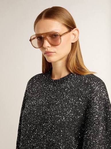 Golden Goose P001823 knit cropped crew neck