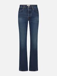 FRAME THE VERTICAL blue jeans