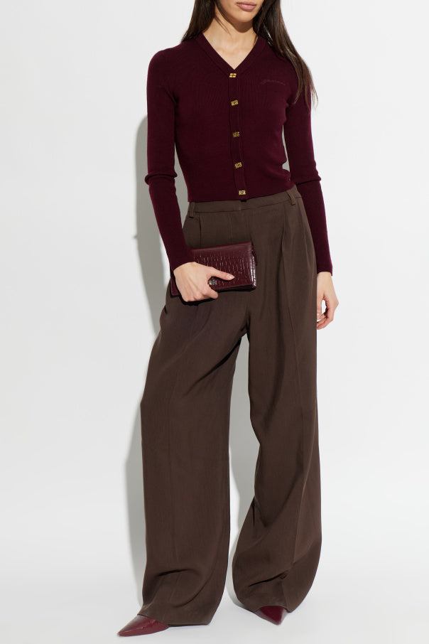 IRO HELIS pants dark brown