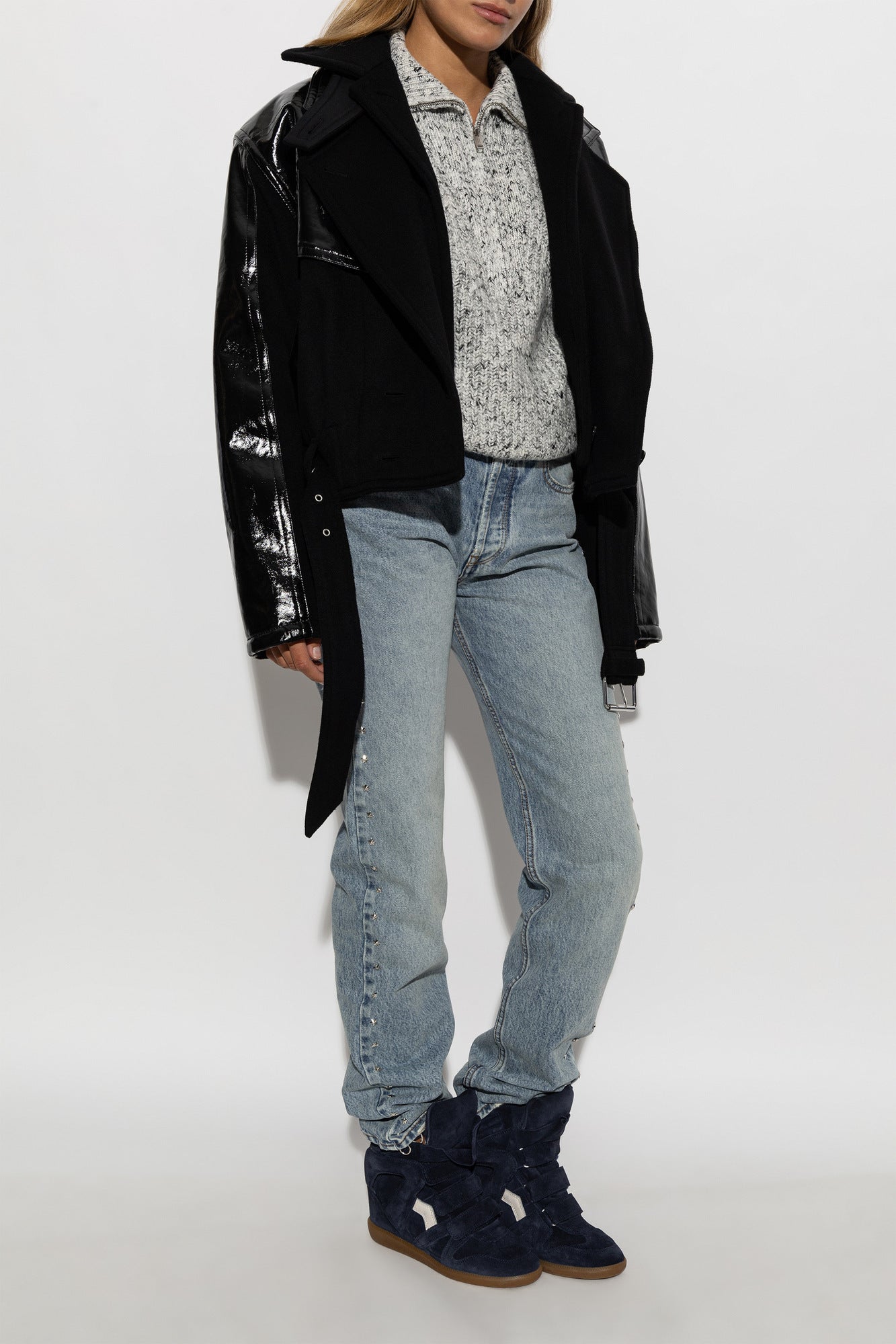 ISABEL MARANT EPIA coat black