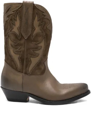 GOLDEN GOOSE WISH STAR BOOTS taupe