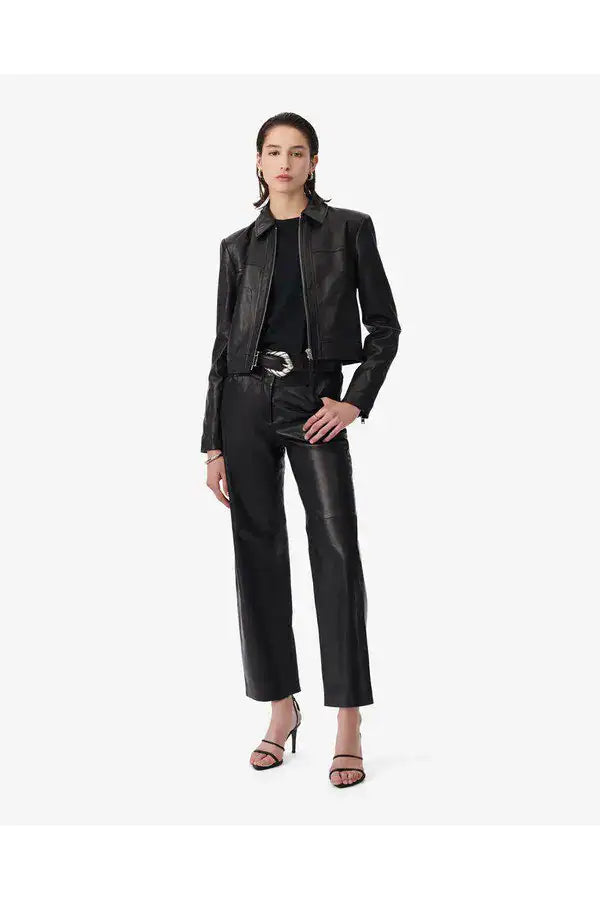 IRO KINTARO leather pants black