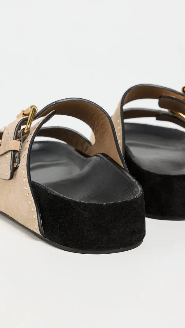 ISABEL MARANT LENNYO sandals light beige