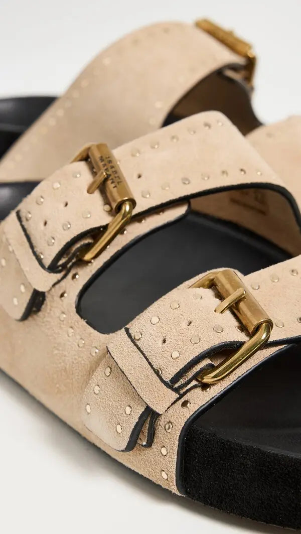 ISABEL MARANT LENNYO sandals light beige