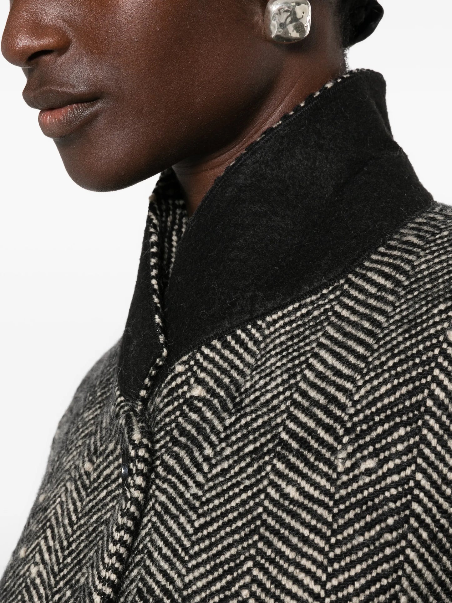 ISABEL MARANT EALINE coat ecru black