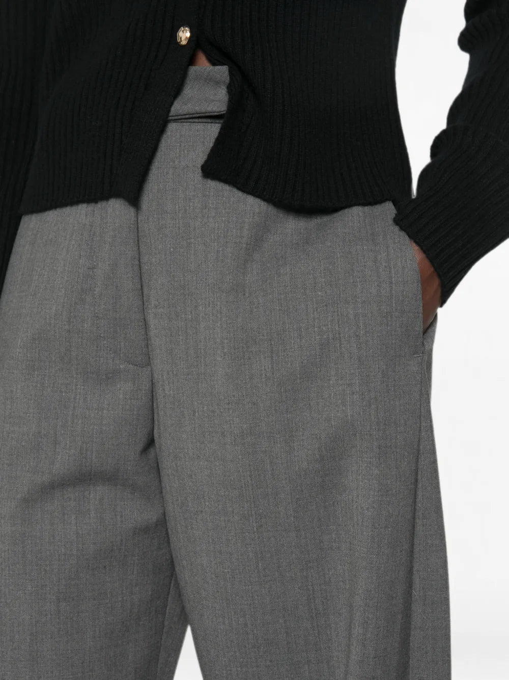 THE LATEST DINA trousers grey melange
