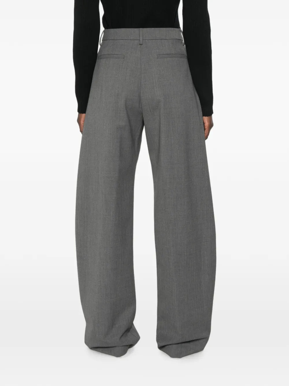 THE LATEST DINA trousers grey melange