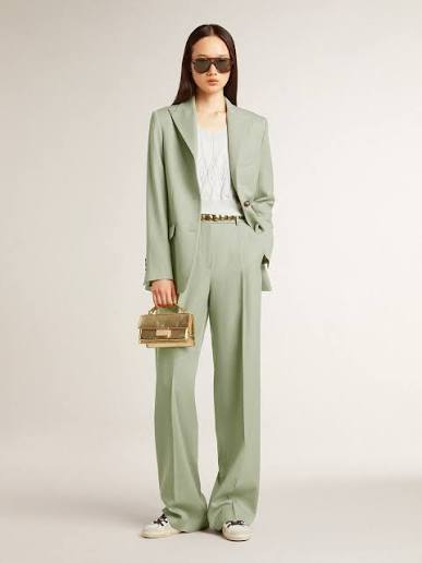 GOLDEN GOOSE P001965 pants seagrass