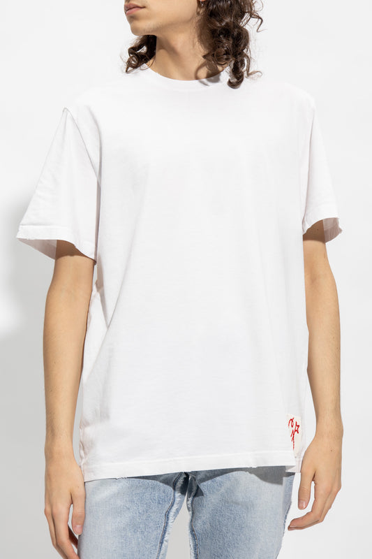 GOLDEN GOOSE P000638 T-SHIRT vintage white