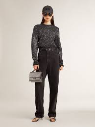 Golden Goose P001823 knit cropped crew neck