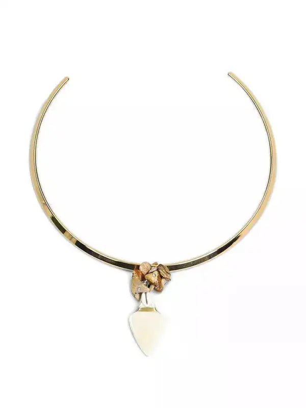 ISABEL MARANT Anna stone embellished torque necklace