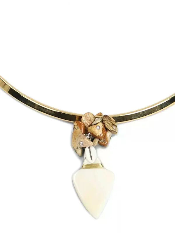 ISABEL MARANT Anna stone embellished torque necklace