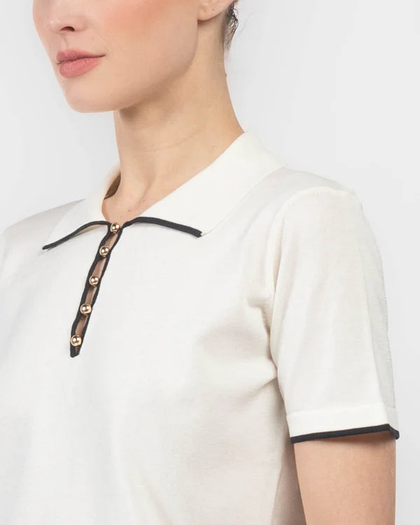 FRAME the sport polo cream