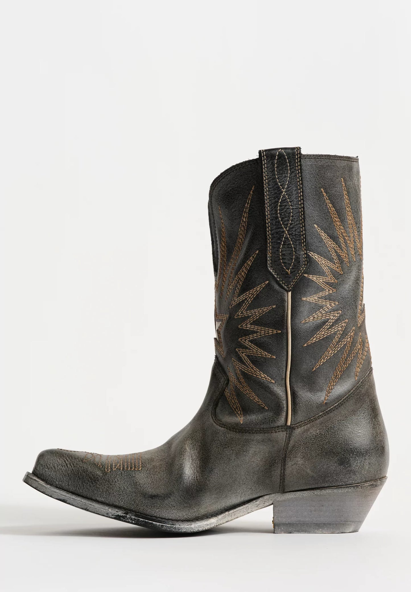 GOLDEN GOOSE WISH STAR BOOTS faded black