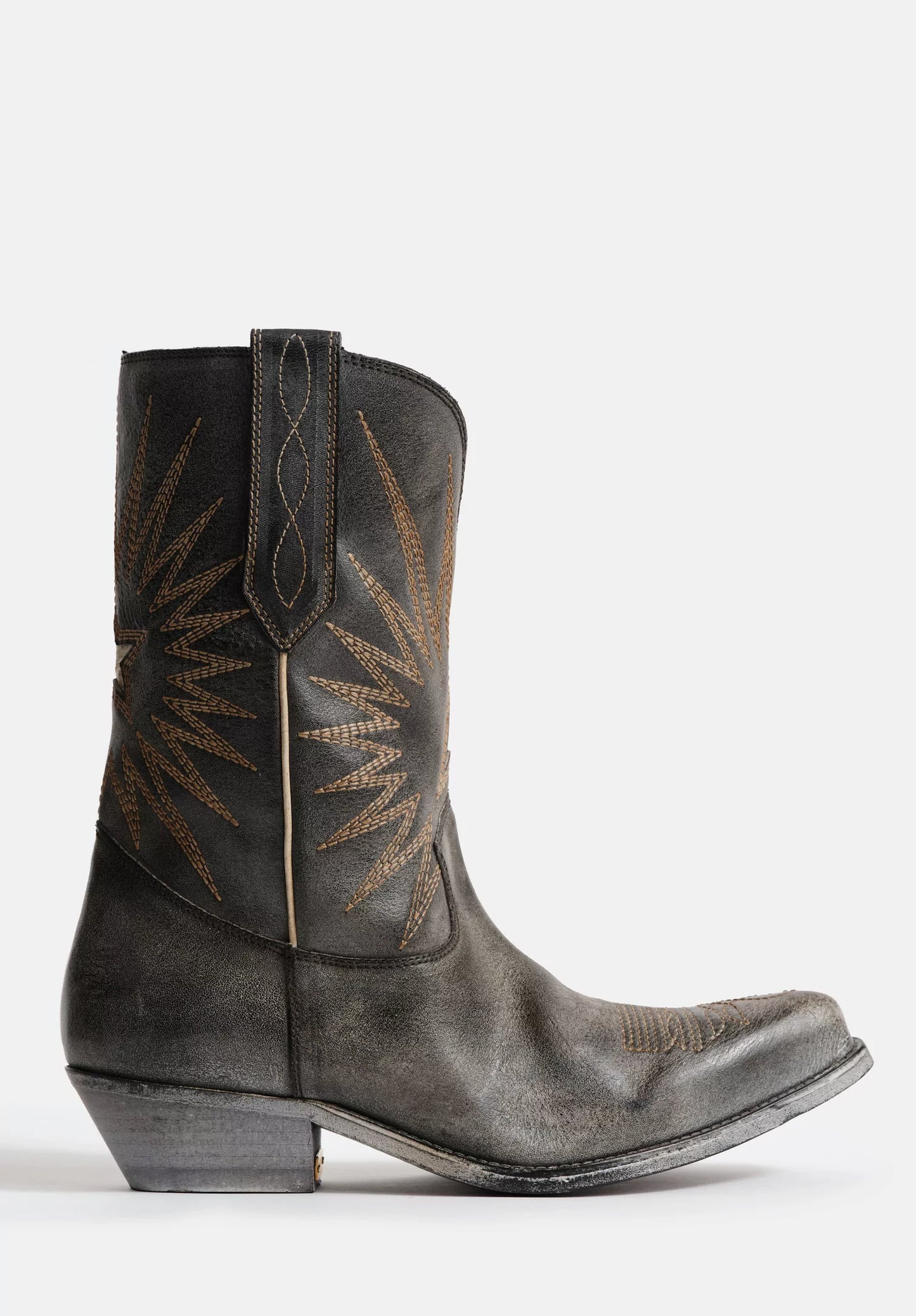 GOLDEN GOOSE WISH STAR BOOTS faded black