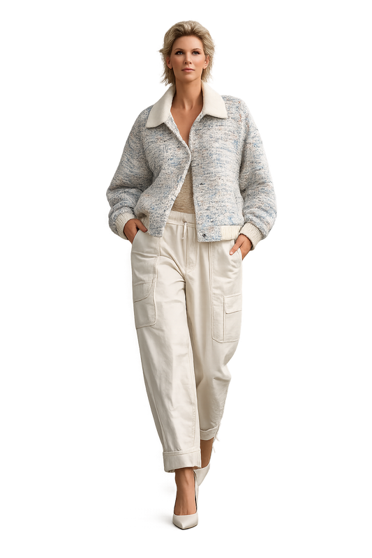 IRO SIMONE jacket grey/white