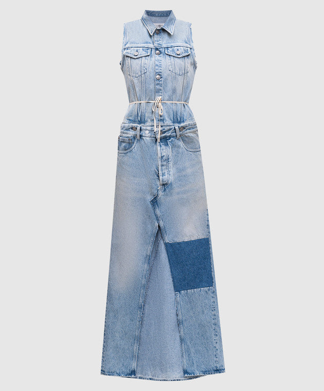 MM6 Maison Margiela modular long denim dress