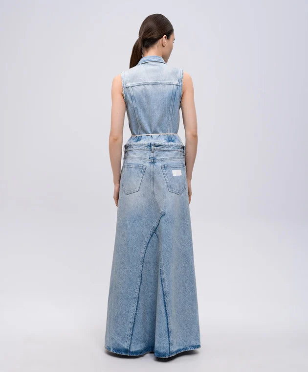 MM6 Maison Margiela modular long denim dress