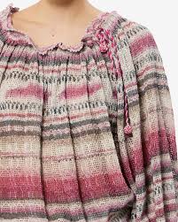 ISABEL MARANT NALYNA blouse pink