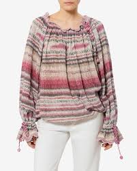 ISABEL MARANT NALYNA blouse pink