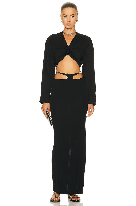 CHRISTOPHER ESBER double sculpted waist skirt