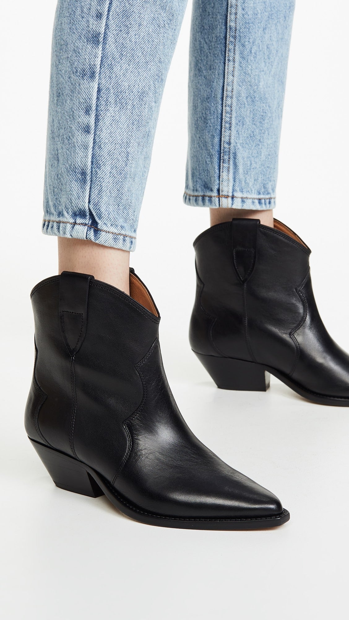 ISABEL MARANT DEWINA boots black leather