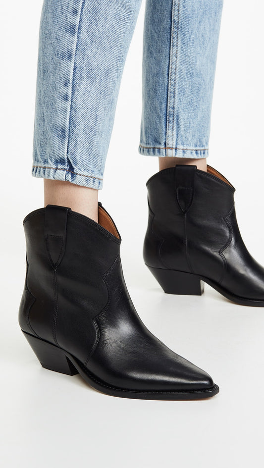 ISABEL MARANT DEWINA boots black leather