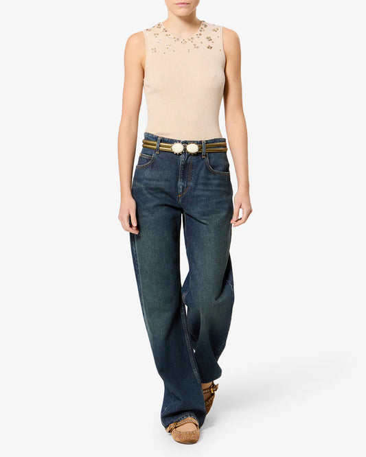 ISABEL MARANT DROMIE jeans faded blue