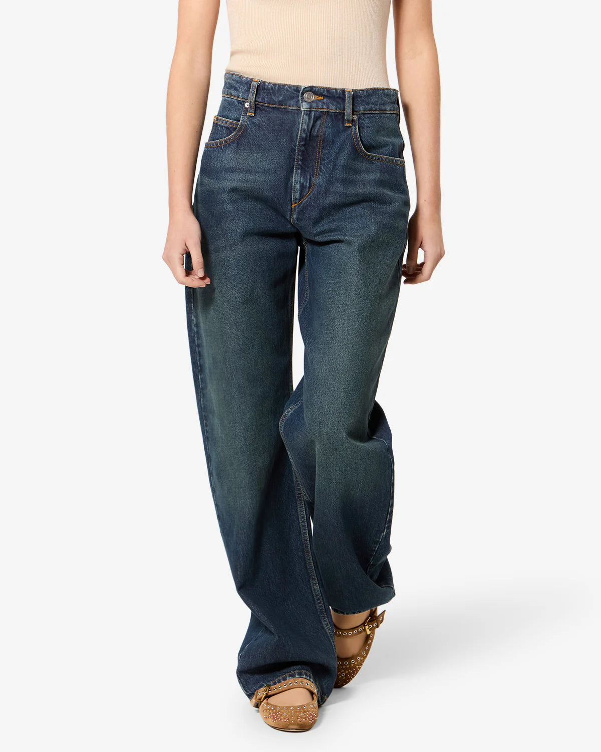 ISABEL MARANT DROMIE jeans faded blue