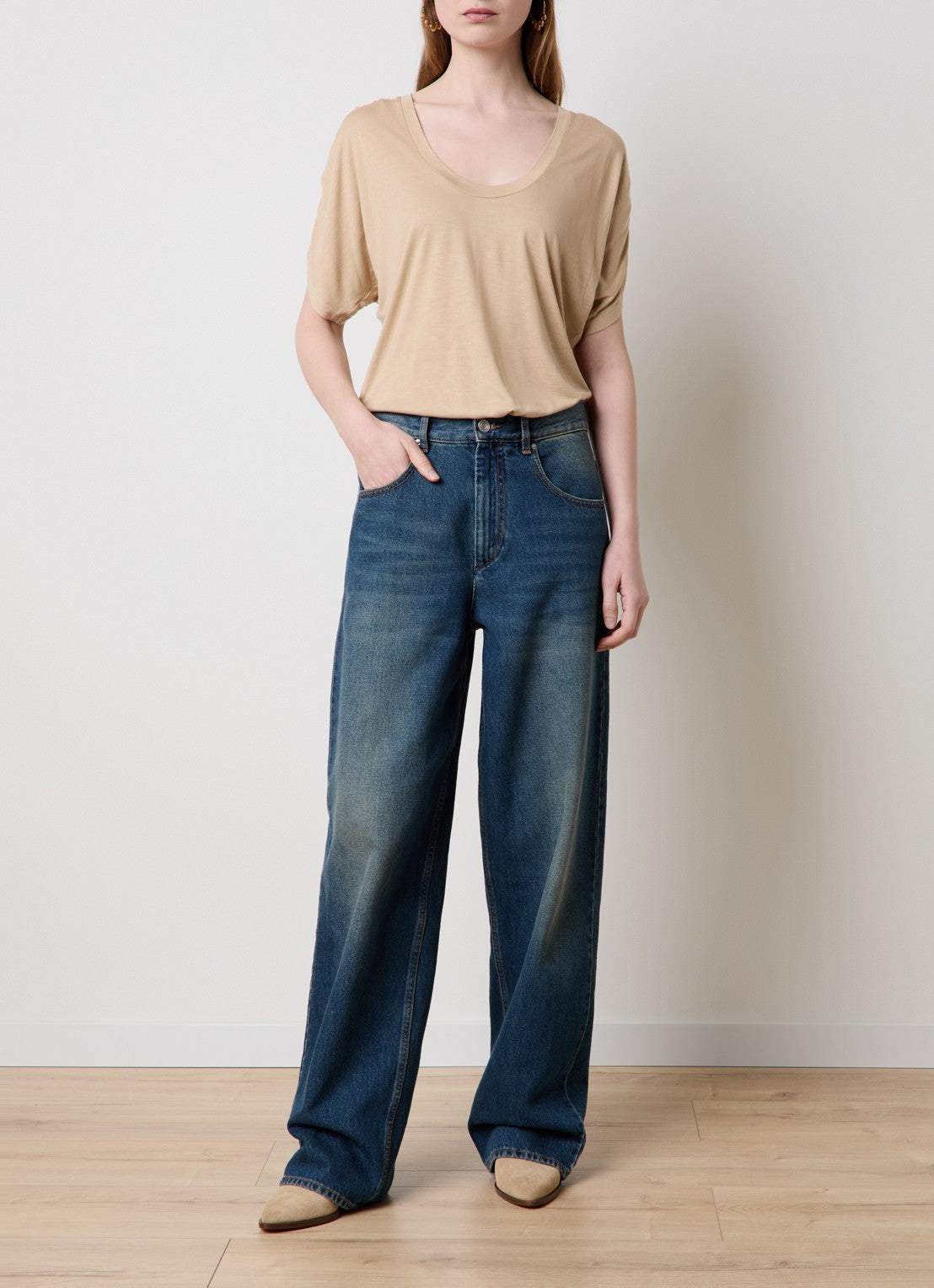 ISABEL MARANT EMMANUELA t-shirt beige