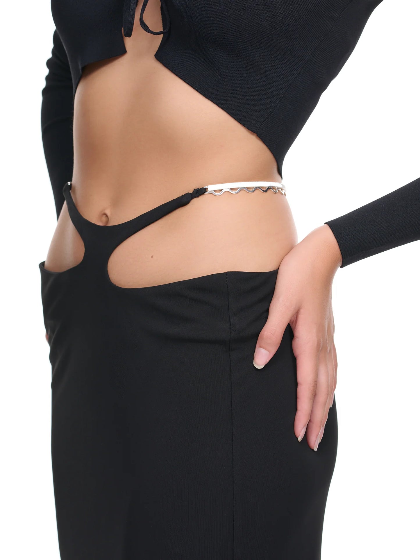 CHRISTOPHER ESBER double sculpted waist skirt