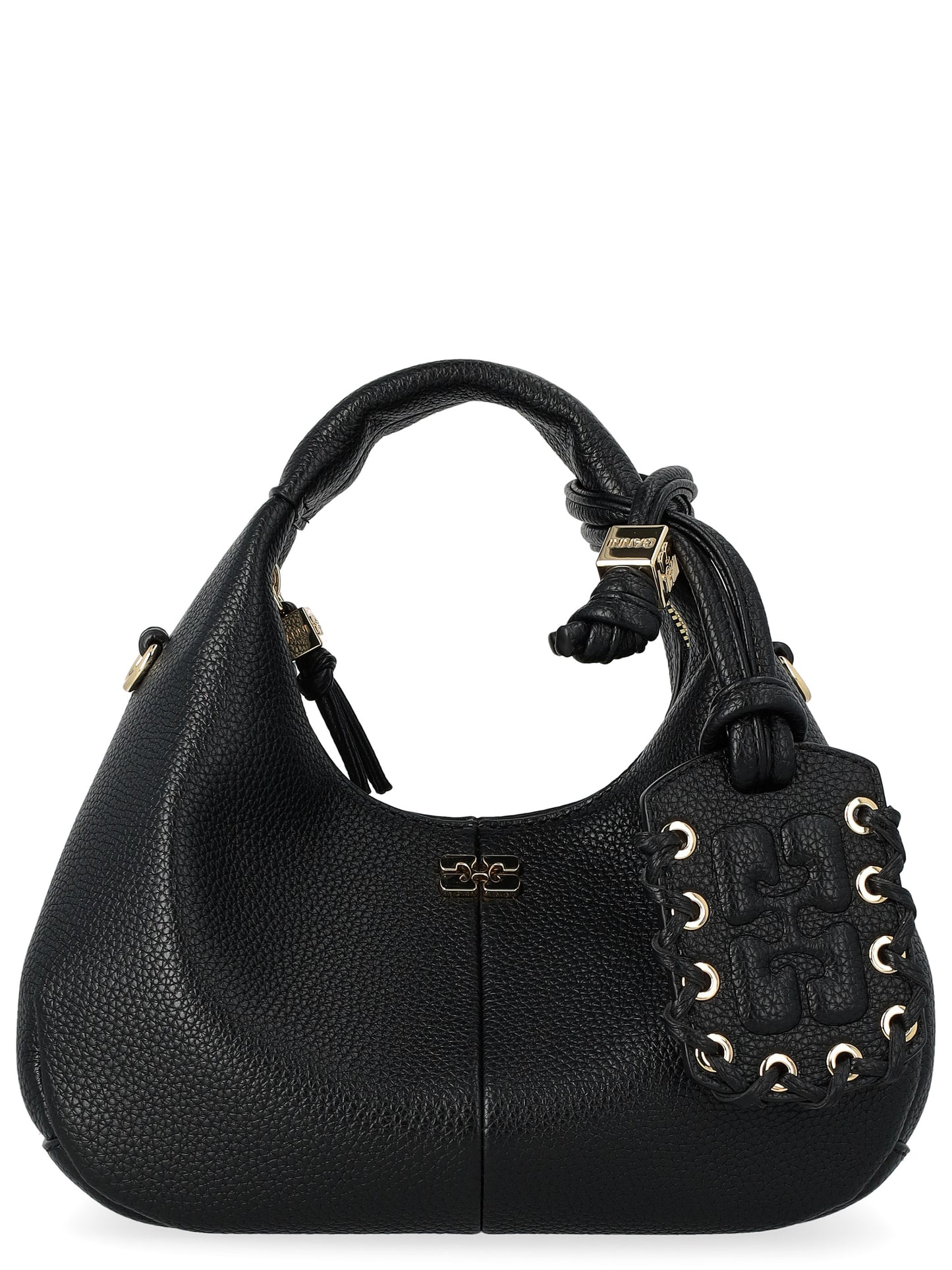 GANNI Hobo Mini Grain black