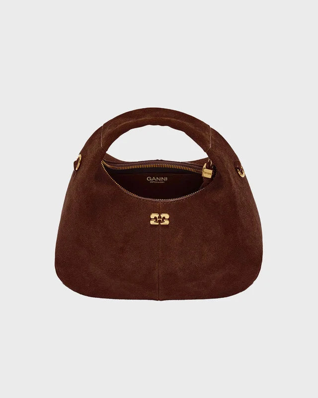 GANNI Hobo Mini Wormwood