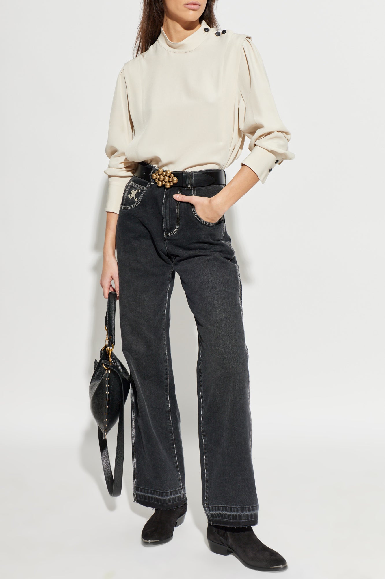 ISABEL MARANT JEYDA jeans faded black