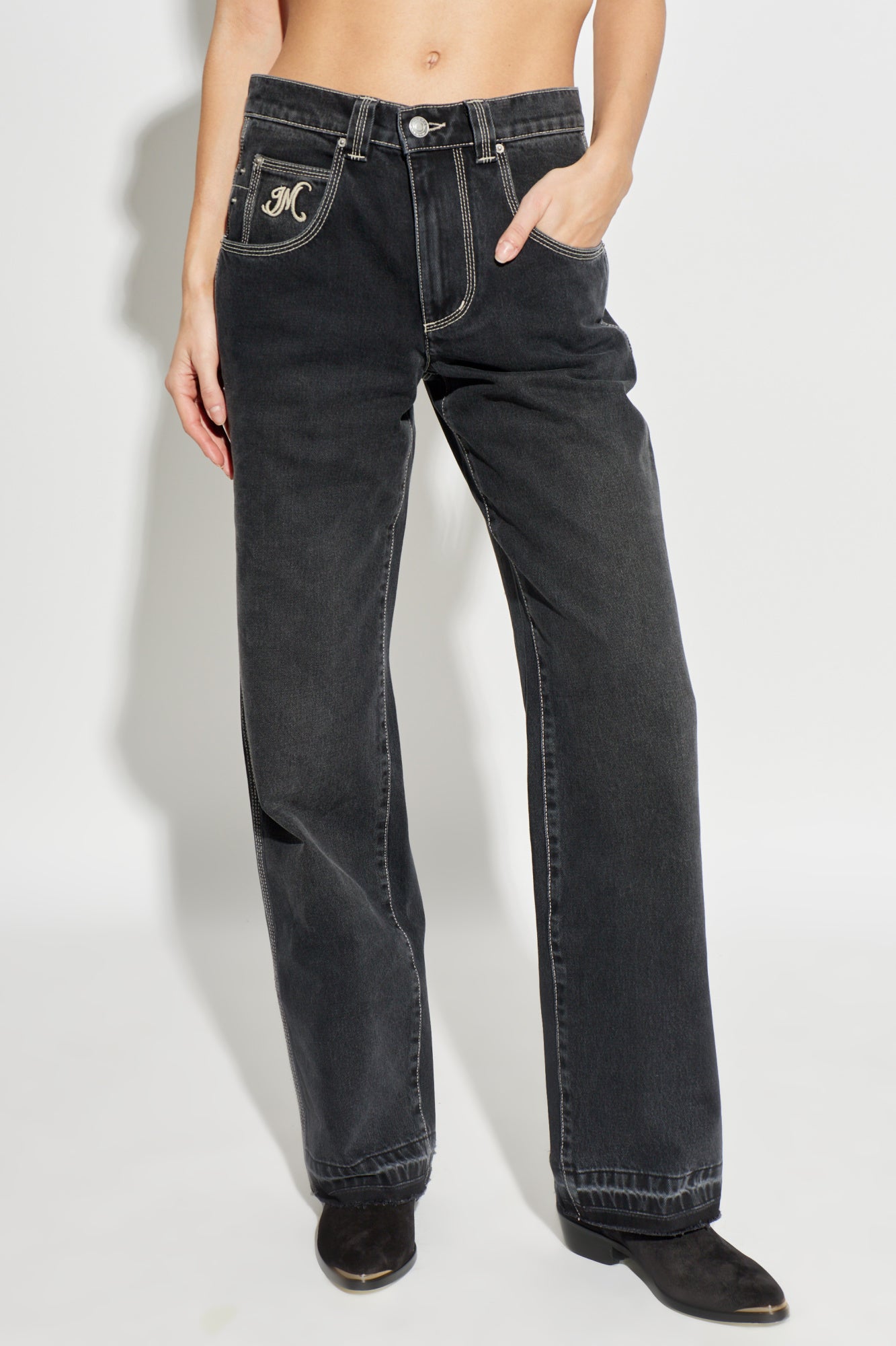 ISABEL MARANT JEYDA jeans faded black