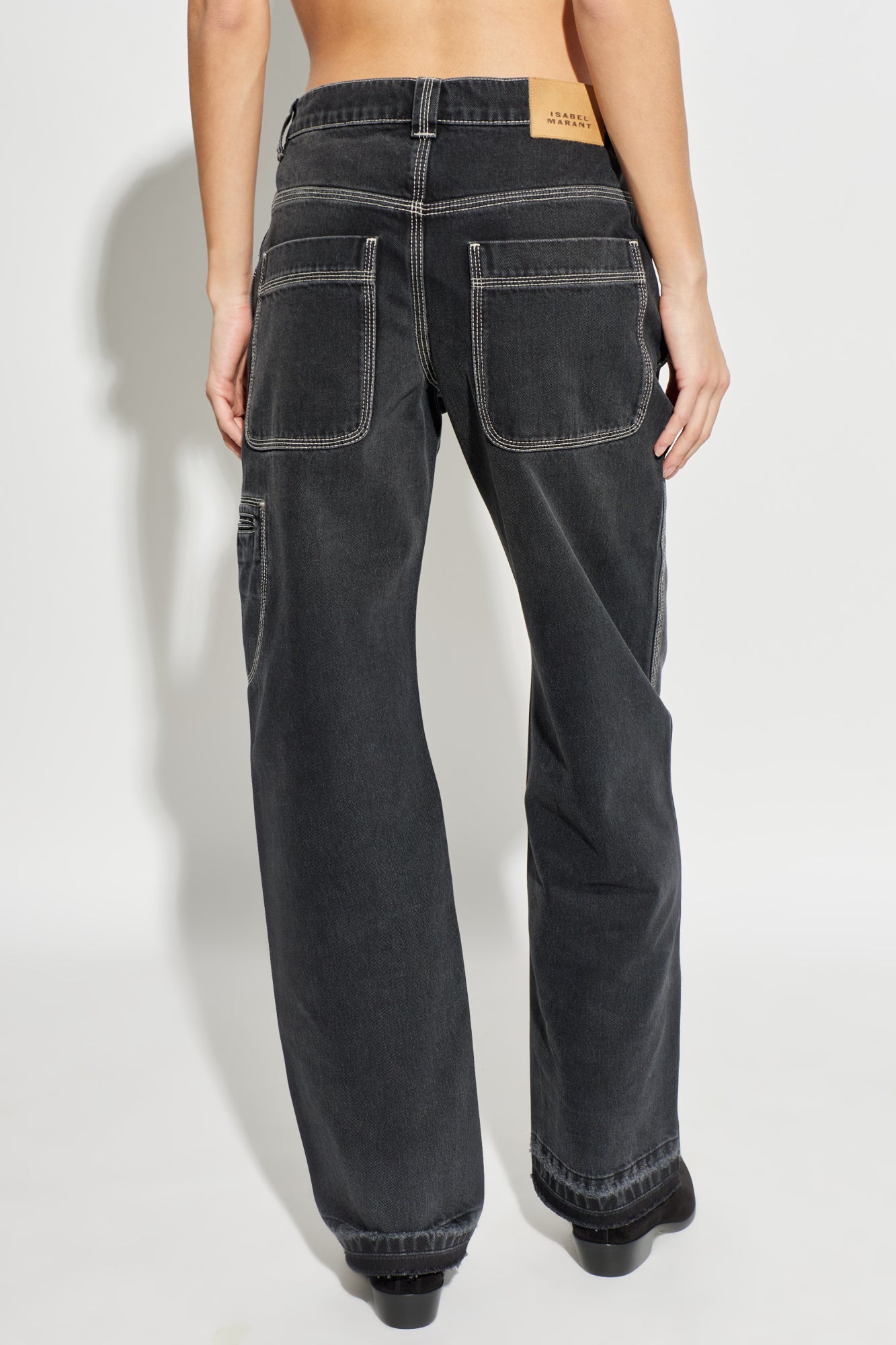 ISABEL MARANT JEYDA jeans faded black